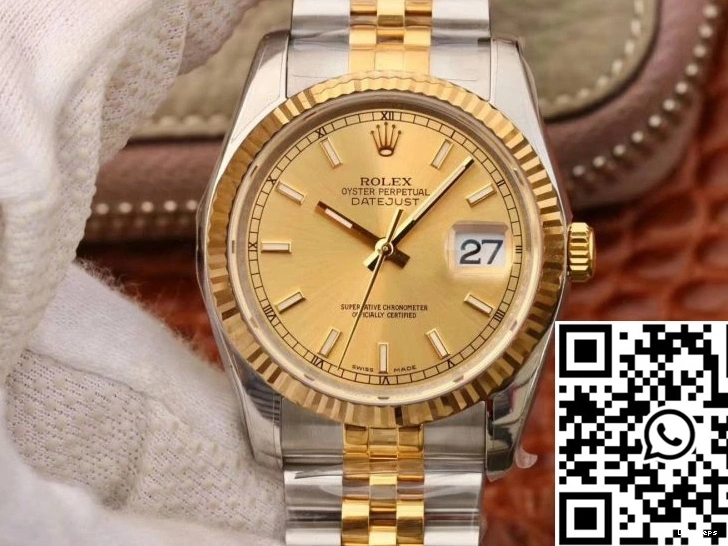 Factory AR Champagne 36MM Datejust Rolex V2 Dial 116233 0214